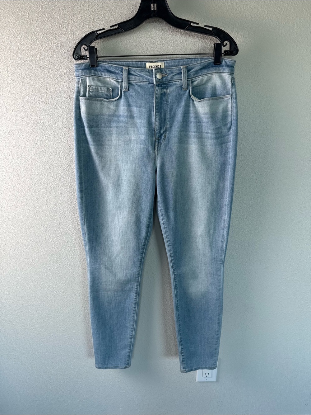 L'AGENCE Monique Ultra High-Rise Skinny Jeans Melrose Denim Women’s Size 31 - Picture 3 of 11
